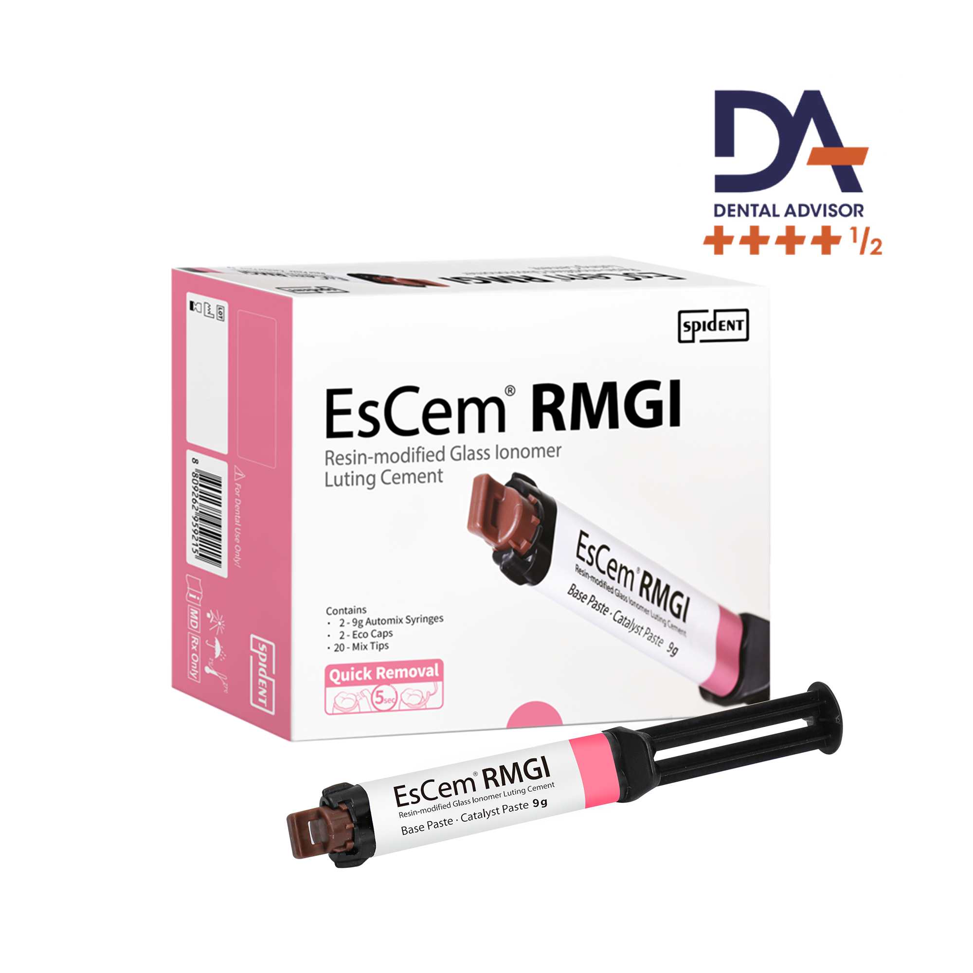 EsCem® RMGI – Resin-Modified Glass Ionomer Luting Cement