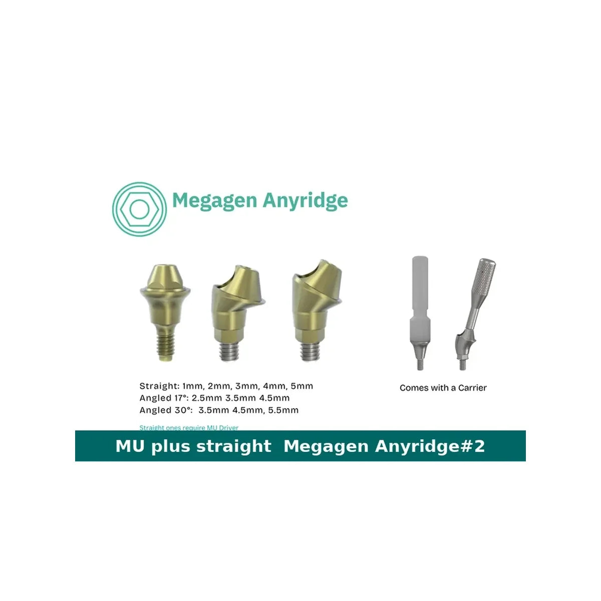Megagen Anyridge Straight Multi Unit Abutment