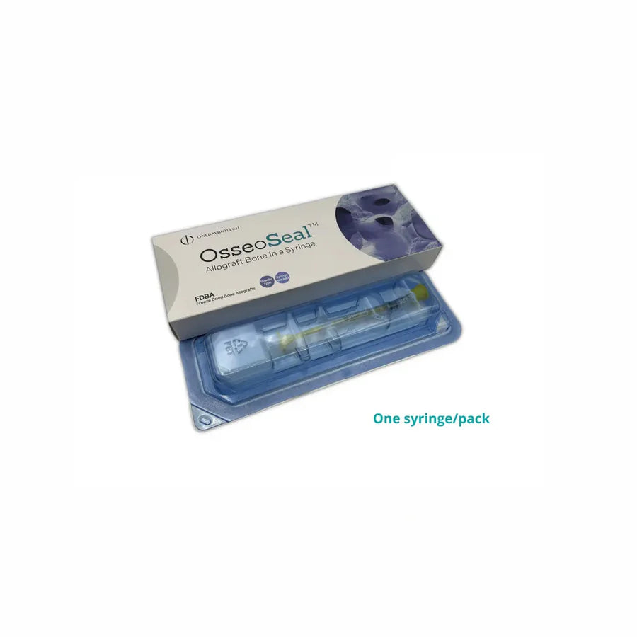 OsseoSeal™ Mineralized Allograft Syringe (0.5cc) | 50/50 Cortico-Cancellous