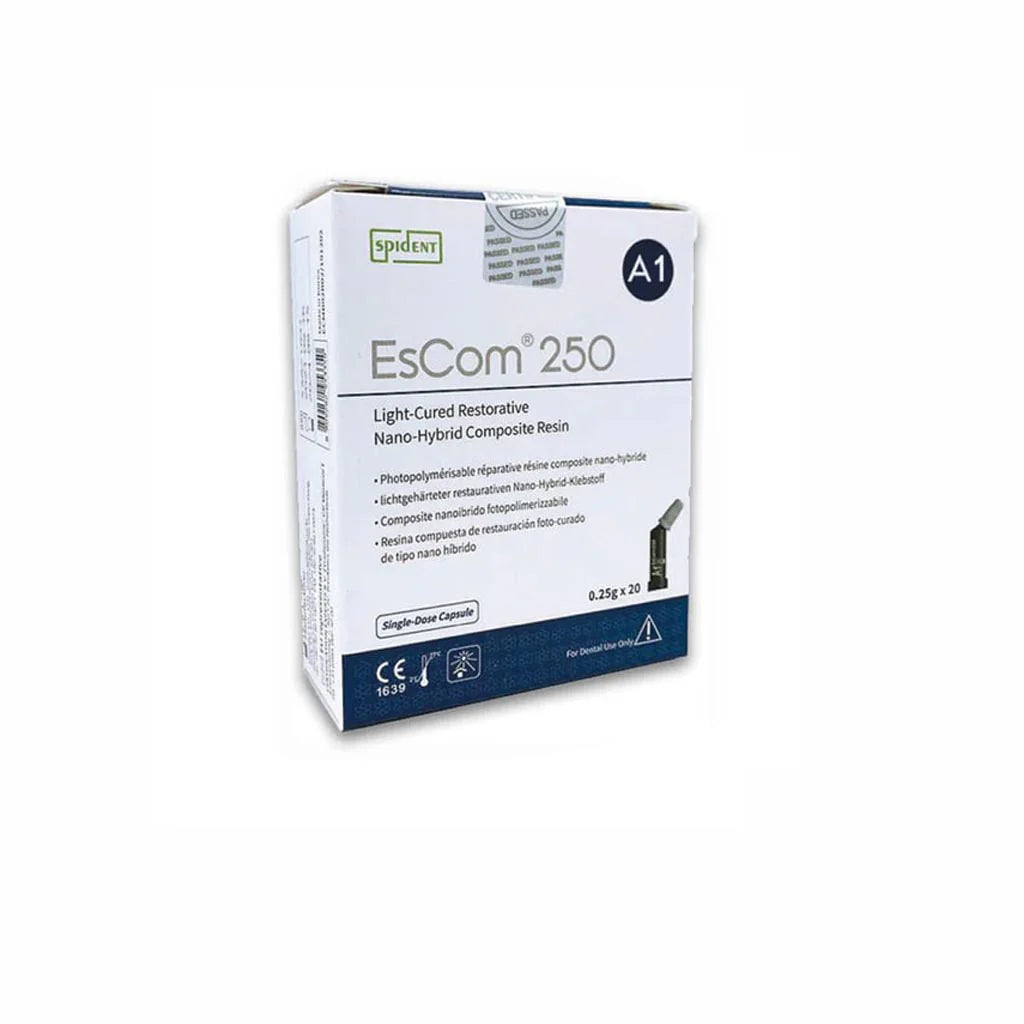 EsCom®250 Light-Cured Hybrid Composite Resin Refill (0.25g Capsules, 20/Pk)
