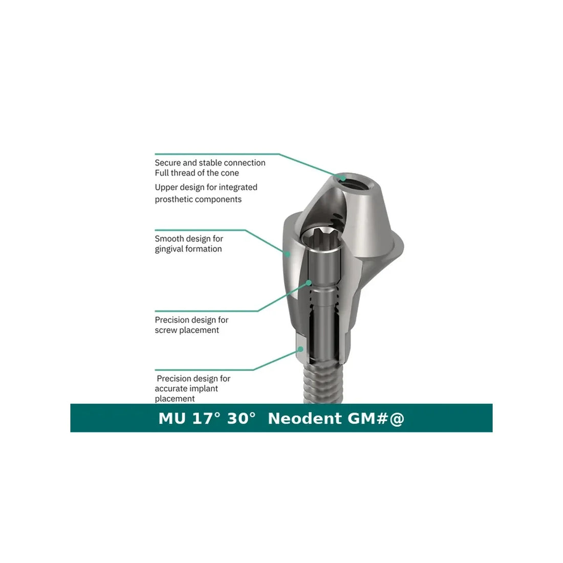Neodent GM MU Angulated Abutment (17° / 30°)