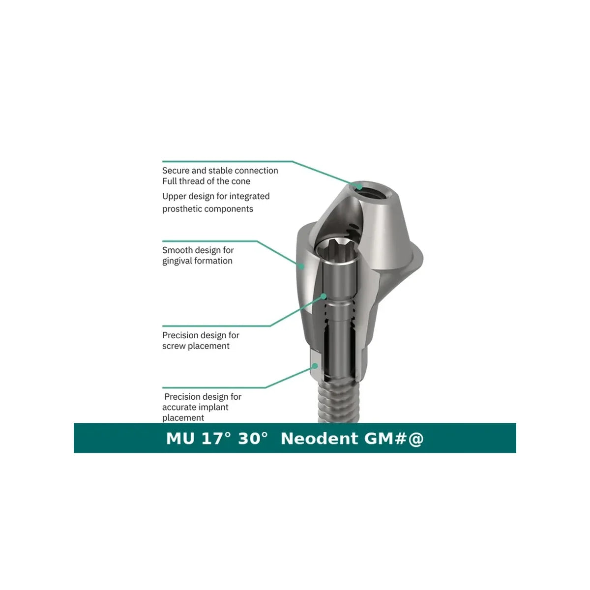 Neodent GM MU Angulated Abutment (17° / 30°)