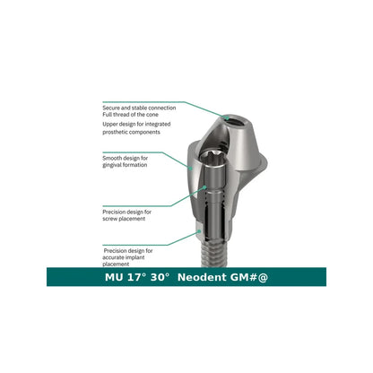Neodent GM MU Angulated Abutment (17° / 30°)