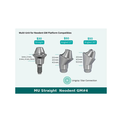 Neodent GM Straight Multi Unit Abutment