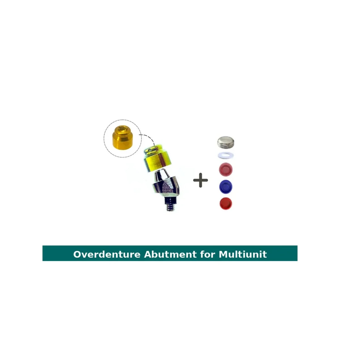Angulated Overdenture Abutment (Multi-Unit Compatible)