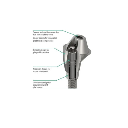 Hiossen Mini Platform MU Angulated Abutment (17° / 30°)